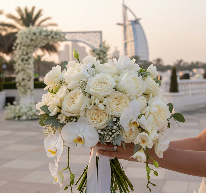 Exotica White Flower Bouquet
