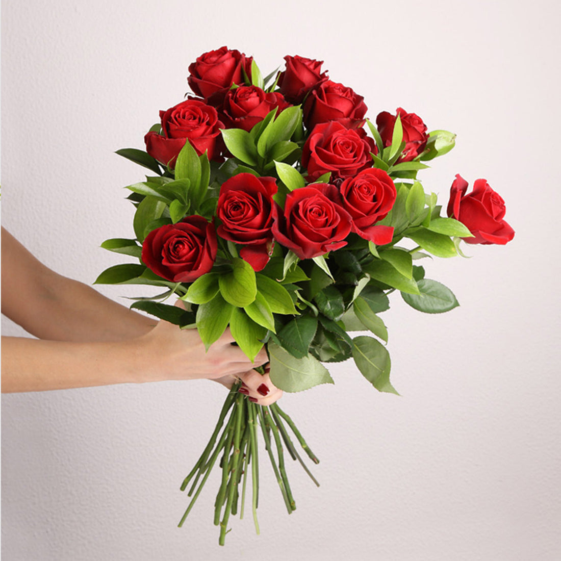 "Classic symbol of love red roses bouquet"