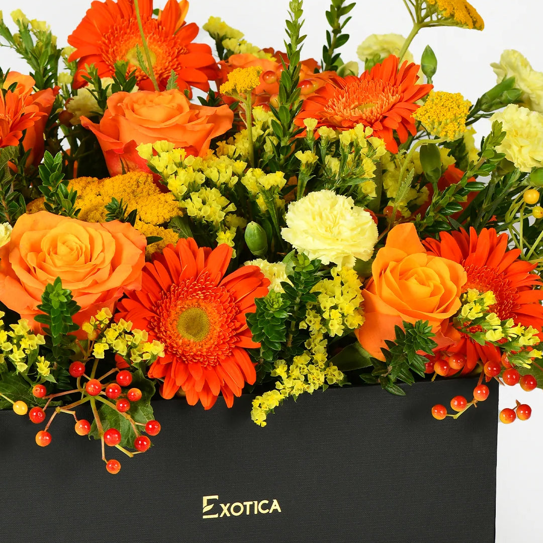 Blooms of summer colorful bouquet