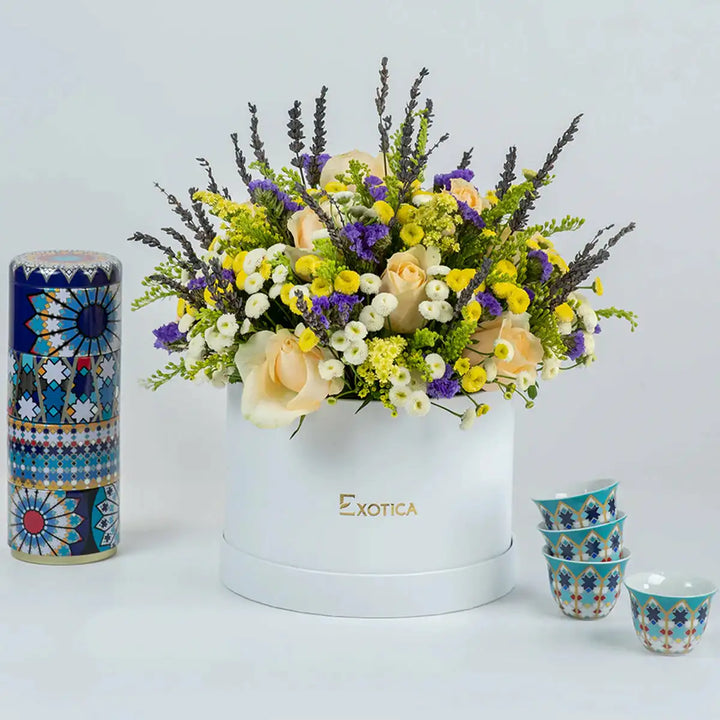 Lavender garden floral arrangement