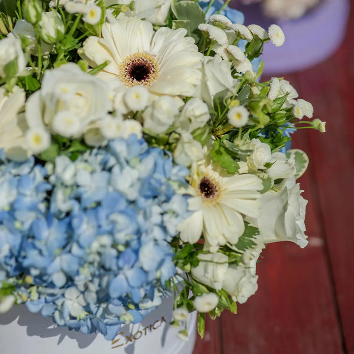 Congratulations flower arrangement with vibrant colors